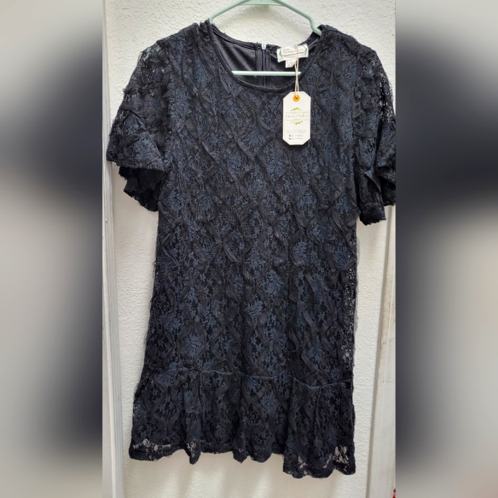 Loveriche black lace dress